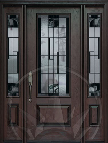 Kallima decorative glass door