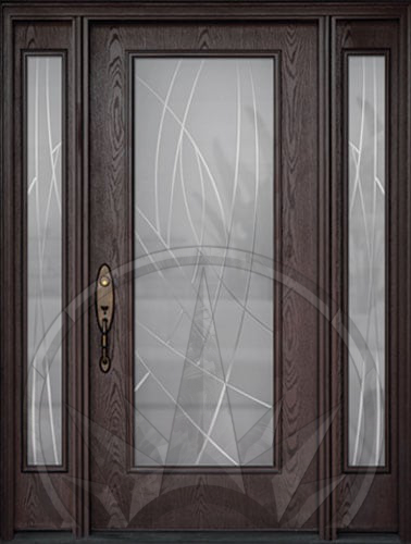 Alys decorative glass door